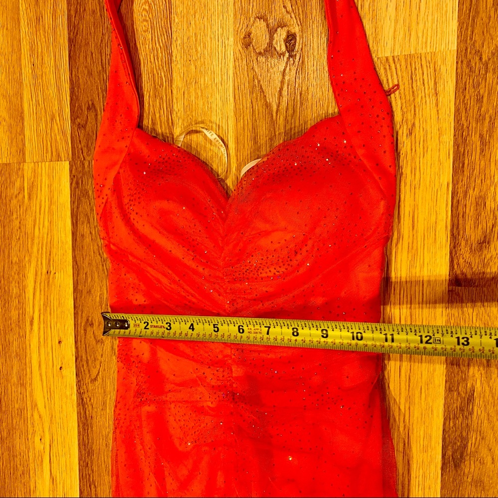 Ignite Evenings Size 2 Coral Color Prom Dress - Picture 10 of 15